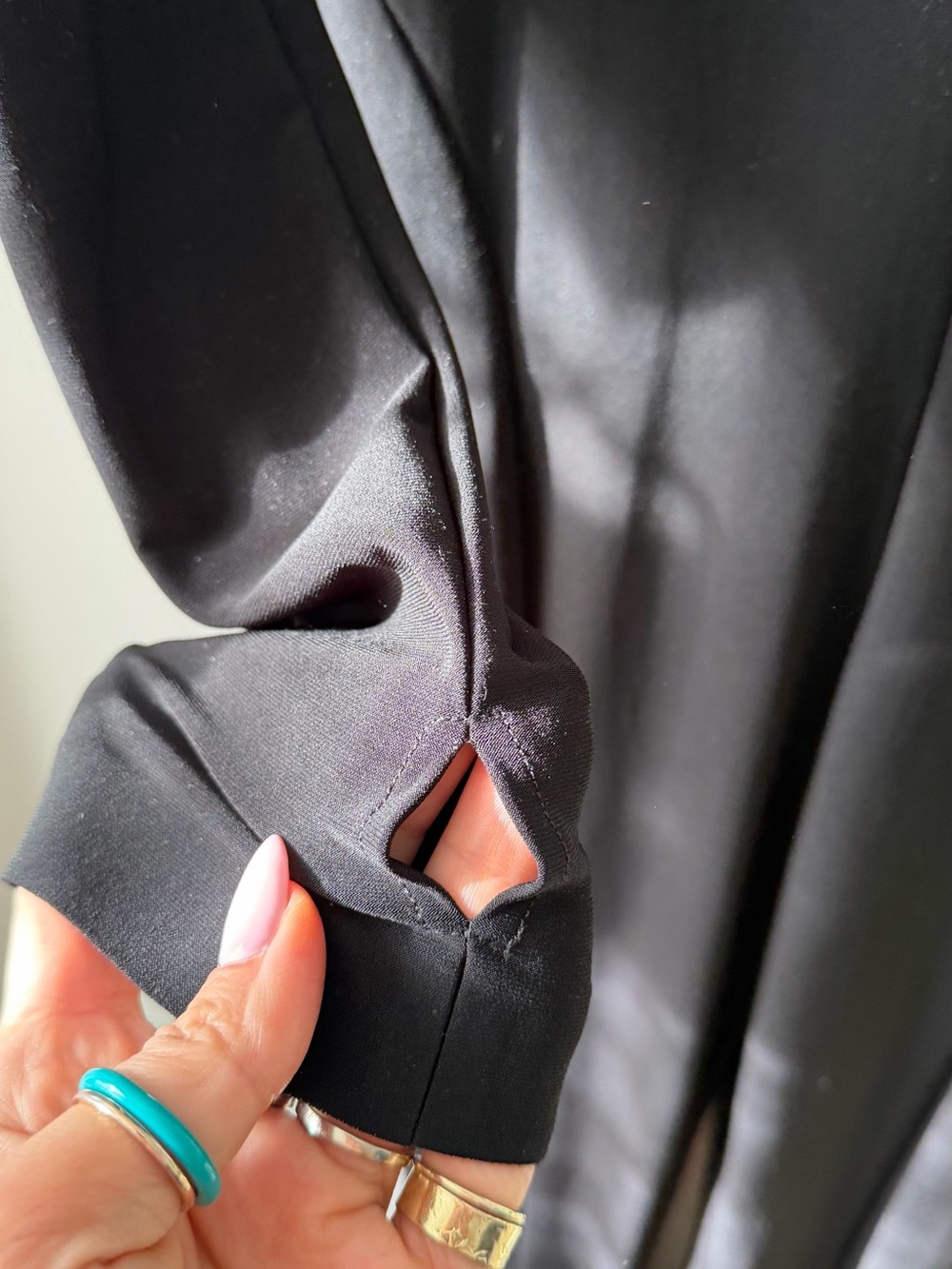 Norma Kamali Turtleneck Flared Jumpsuit - Picture 6 of 8
